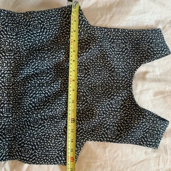 H&M | Navy and Cream Dress​ - Picture 8 of 8